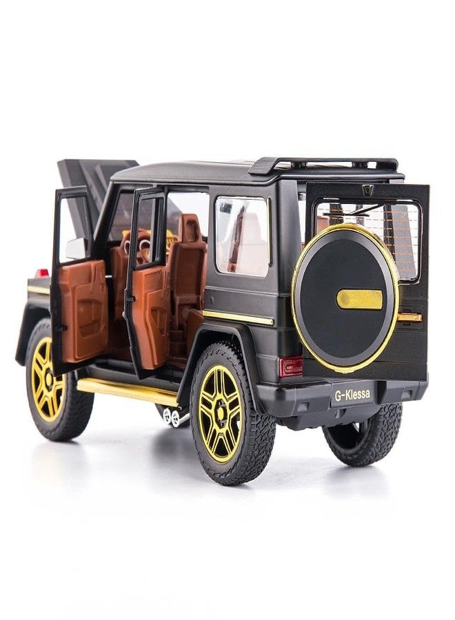 BDTCTK 1/24 Benz G63 AMG Model Car, Zinc Alloy Pull Back Toy car with Sound and Light for Kids Boy Girl Gift(Black) - Image 5